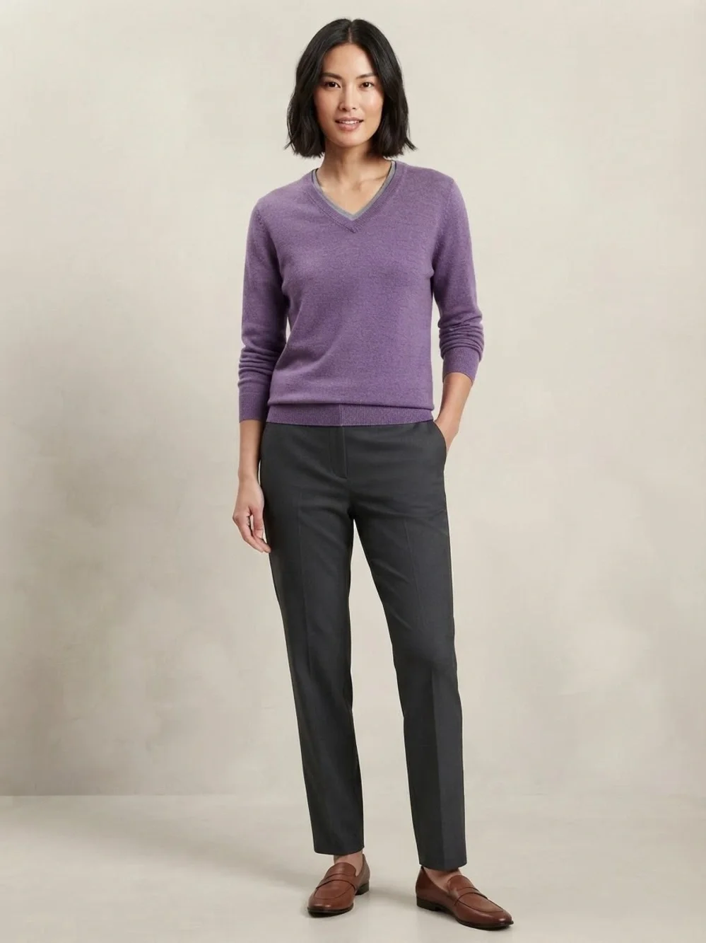Apt. 9 Lavender V-Neck Sweater